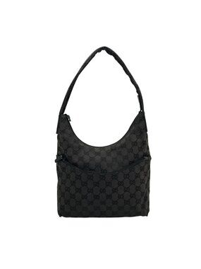 Gucci Black GG Monogram Canvas Shoulder Bag